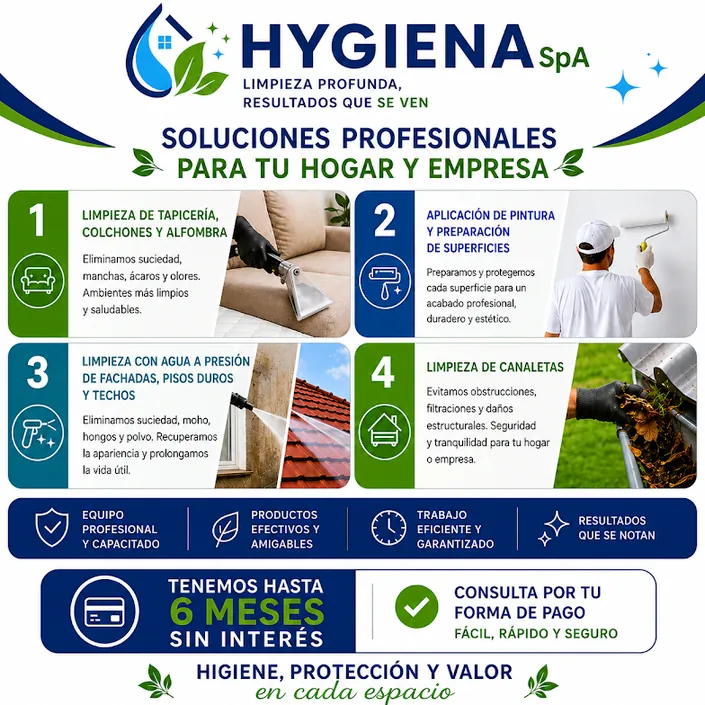 Hygiena SpA Servicio de Limpieza y Pintura