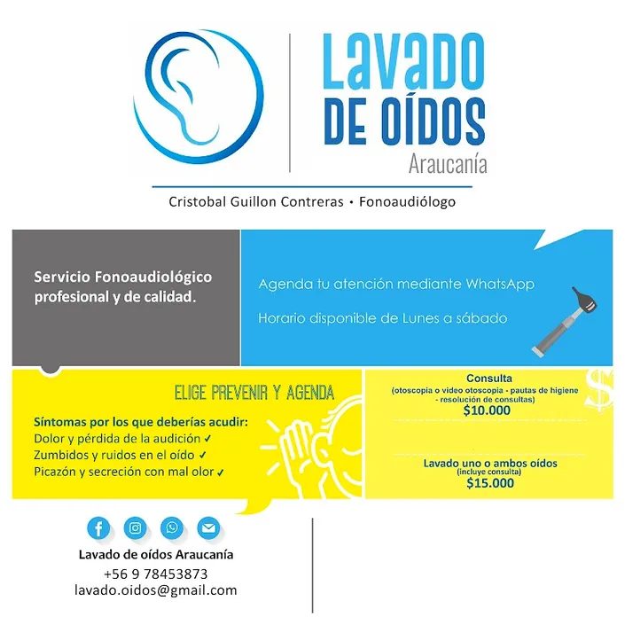 Lavado de oídos Araucanía